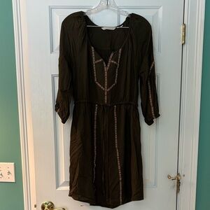 Elegant Olive Women's Dress